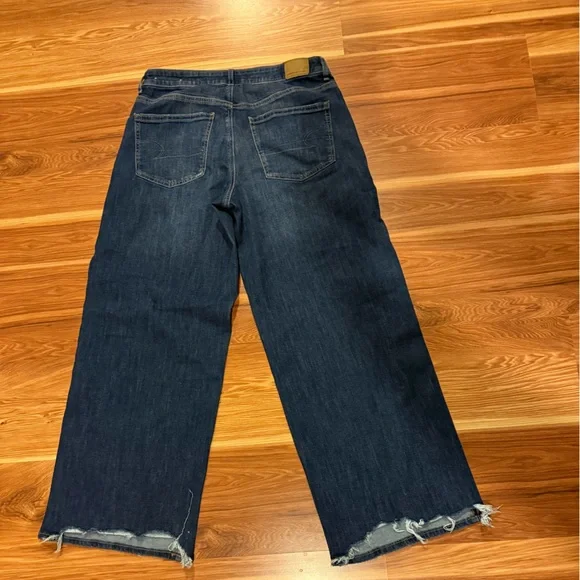 American Eagle Outfitters Dark Blue Flare Jeans - Picture 2 of 6